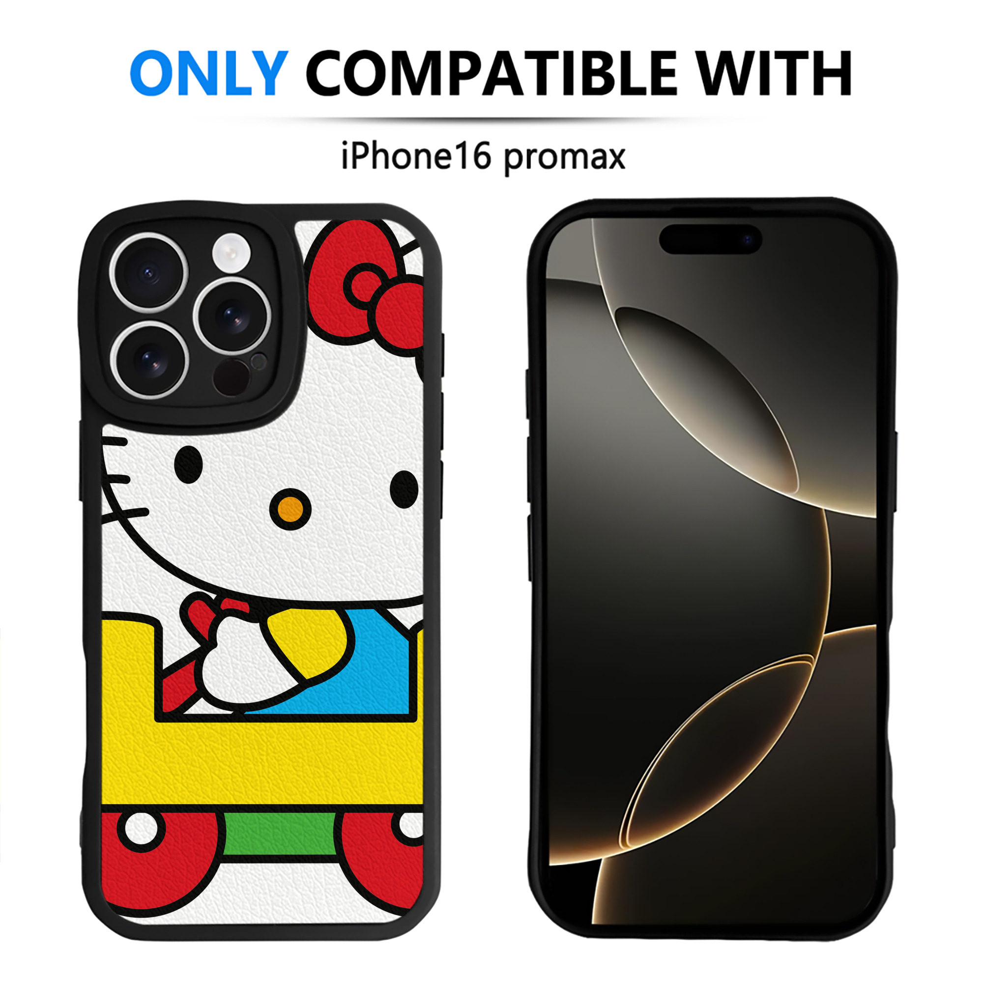 （画像用） Hello Kitty ハローキティ 【iPhone 16シリーズ対応】シリコンスマホケース（レザー調） 材質：シリコン